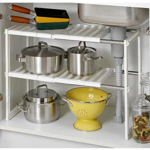 Adjustable Under Sink Storage Rack