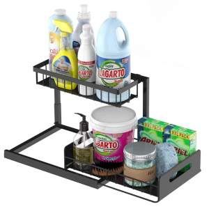 2 Tier Sliding Storage Organiser Rack